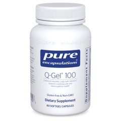 Q-Гель гидроразрушаемый коэнзим Pure Encapsulations (Q-Gel Hydrosoluble CoQ10) 100 мг 60 капсул купить в Киеве и Украине