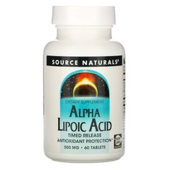 Альфа-липоевая кислота Source Naturals (Alpha Lipoic Acid) 300 мг 60 таблеток купить в Киеве и Украине