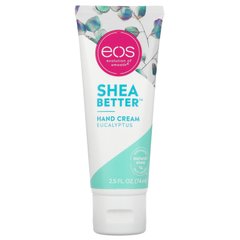 EOS, Shea Better, крем для рук, евкаліпт, 2,5 рідких унції (74 мл)