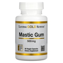 Мастиковая смола California Gold Nutrition (Mastic Gum) 500 мг 60 растительных капсул купить в Киеве и Украине