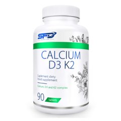 Комплекс кальцій вітамін Д3 та К2 SFD Nutrition (Calcium D3 K2) 90 таблеток