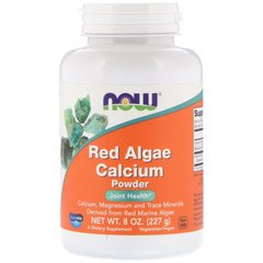 Кальцій з червоними водоростями порошок Now Foods (Red Algae Calcium) 227 г