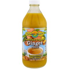 Имбирный сок органик Dynamic Health Laboratories (Ginger Juice) 473 мл купить в Киеве и Украине