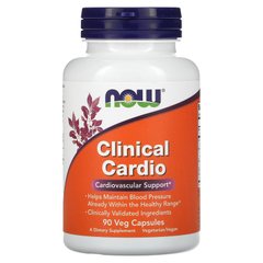 Now Foods, Clinical Cardio, підтримка серцево-судинної системи, 90 рослинних капсул