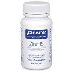 Цинк Pure Encapsulations (Zinc) 15 мг 60 капсул купить в Киеве и Украине