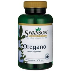 Орегано, Oregano, Swanson, 450 мг, 90 капсул