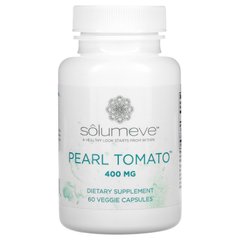 Solumeve, Pearl Tomato, добавка для здоров'я шкіри, 400 мг, 60 рослинних капсул