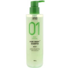 Увлажняющий шампунь для чистой кожи головы, 01 Pure Smart, Amos Professional, 500 г купить в Киеве и Украине