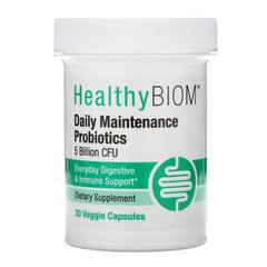 Пробіотики щоденного обслуговування, Daily Maintenance Probiotics, HealthyBiom, 5 Billion CFUs, 30 вегетаріанських капсул