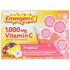 Витамин С тропикал Emergen-C (Vitamin C) 1000 мг 30 пакетов по 9.2 г купить в Киеве и Украине