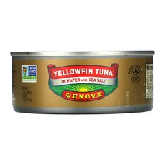 Genova, Желтоперый тунец в воде с морской солью, 5 унций (142 г) купить в Киеве и Украине