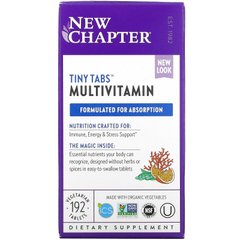 Повний органічний мультивітамінний комплекс New Chapter (Multivitamin Tiny Tabs) 192 таблетки