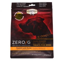 Zero / G, ласощі для собак, запечене в духовці, все натуральне, смак смаженого ягняти, Darford, 12 унц (340 г)