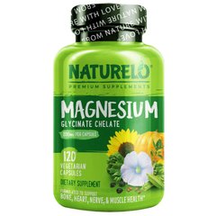 Магній з органічними овочами і насінням NATURELO (Magnesium with Organic Veggies & Seeds) 200 мг 120 капсул