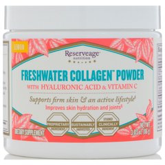Риб'ячий колаген з гіалуроновою кислотою ReserveAge Nutrition (Freshwater Collagen Powder) 86 г зі смаком лимона