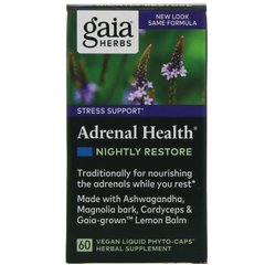 Підтримка наднирників нічне відновлення Gaia Herbs 60 капсул
