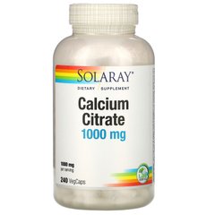 Цитрат кальция Solaray (Calcium Citrate) 1000 мг 240 капсул купить в Киеве и Украине