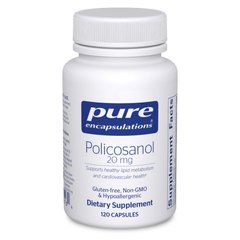 Поликозанол Pure Encapsulations (Policosanol) 20 мг 120 капсул купить в Киеве и Украине