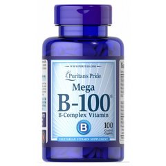 Витамин B-100 комплекс Puritan's Pride (Vitamin B-100) 100 капсул купить в Киеве и Украине