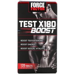 Force Factor, Test X180 Boost, бустер тестостерона для мужчин, 120 таблеток купить в Киеве и Украине