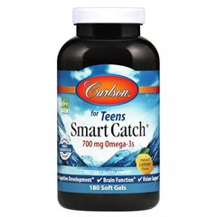 Омега-3 для подростков Carlson Labs (Teens Smart Catch) 700 мг 180 желатиновых капсул купить в Киеве и Украине
