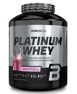 Протеин Platinum Whey BioTech 2 кг Белый шоколад - Малина купить в Киеве и Украине