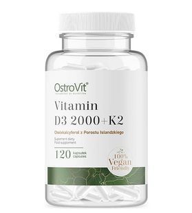 OstroVit Vitamin D3 2000 + K2 VEGE 120 vcaps купить в Киеве и Украине