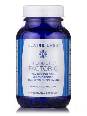 Пробіотики Klaire Labs (Ther-Biotic Factor-6) 60 вегетаріанських таблеток