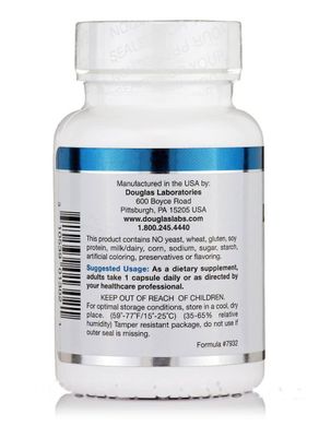 Аргінін Douglas Laboratories (L-Arginine) 500 мг 60 капсул
