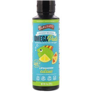 Вкусный Омега, цитрусовый для губ, Barlean's, 8 унций (227 г) купить в Киеве и Украине