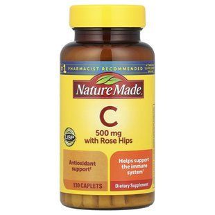 Nature Made, Витамин C с шиповником, 500 мг, 130 капсул купить в Киеве и Украине