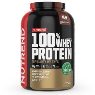 100% Сывороточный протеин вкус шоколада и какао Nutrend (100% Whey Protein) 2,25 кг купить в Киеве и Украине