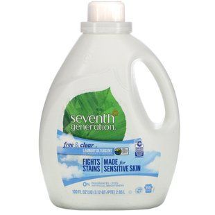 Стиральный порошок, Laundry Detergent, Free & Clear, Seventh Generation, 2.95 л купить в Киеве и Украине