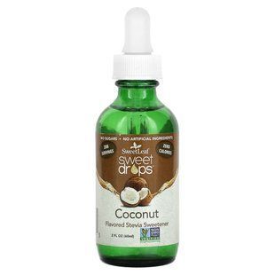 Жидкая стевия, подсластитель со вкусом кокоса, Wisdom Natural, 2 жидких унции (60 мл) купить в Киеве и Украине