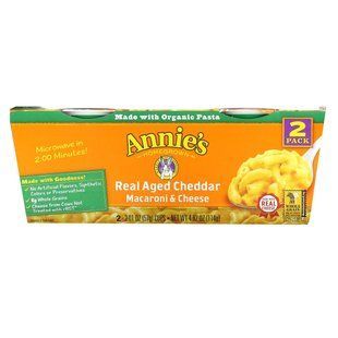 Annie's Homegrown, Macaroni & Cheese, 2 Pack, Real Aged Cheddar, 2- 2.01 oz (57 g) Each Cup