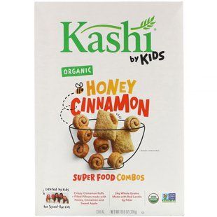 Органическое комбо суперфудов, мед и корица, Kashi, 306 г купить в Киеве и Украине