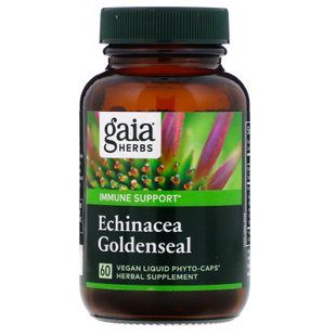 Эхинацея Gaia Herbs (Echinacea Goldenseal) 60 фито-капсул купить в Киеве и Украине