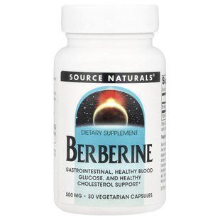 Source Naturals, Berberine, 500 mg , 30 Vegetarian Capsules купить в Киеве и Украине