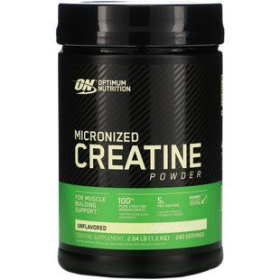 Микронизированный креатин, порошок, без запаха, Optimum Nutrition, 2,64 фунта (1,2 кг) купить в Киеве и Украине