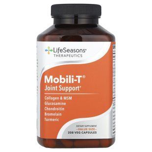 LifeSeasons, Therapeutics, Mobili-T&reg; Joint Support, 208 Veg Capsules купить в Киеве и Украине