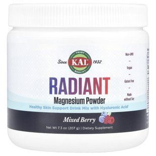 KAL, Radiant Magnesium Powder, Mixed Berry, 7.3 oz (207 g) купить в Киеве и Украине