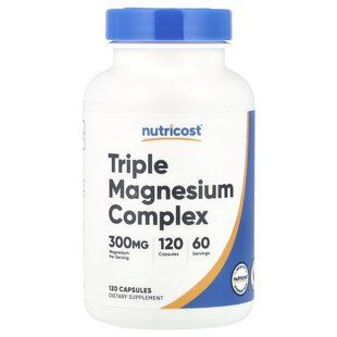 Nutricost, Triple Magnesium Complex, 120 Capsules (150 mg per Capsule) купить в Киеве и Украине