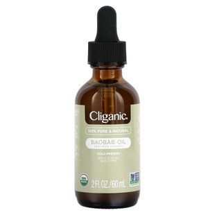 Cliganic, 100 % Pure & Natural, олія баобаба, 60 мл (2 рідк. унції)