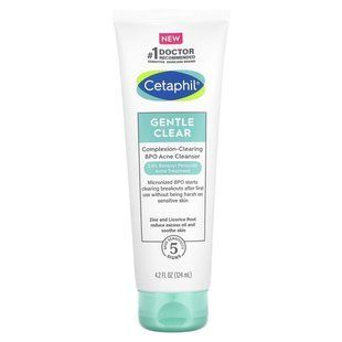 Cetaphil, Gentle Clear, Complexion-Clearing BPO Acne Cleanser, 4.2 fl oz (124 ml) купить в Киеве и Украине