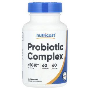 Nutricost, пробіотичний комплекс, > 50 млрд КУО, 60 капсул