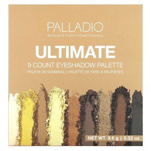 Palladio, Ultimate 9 Count Eyeshadow Palette, Golden Sand, 0.33 oz (9.6 g) купить в Киеве и Украине