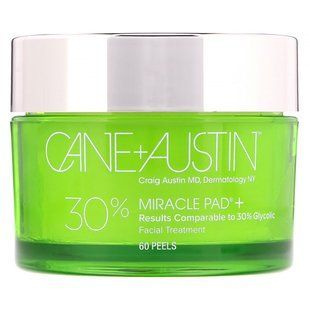 Диски Miracle Pad, пропитанные 30% гликолевой кислотой, Cane + Austin, 60 шт купить в Киеве и Украине
