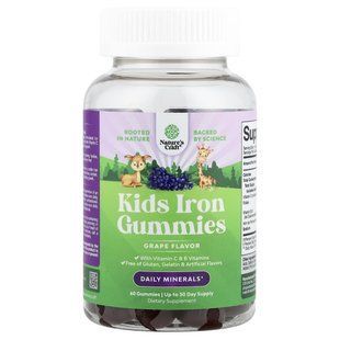 Nature's Craft, Kids Iron Gummies, Grape , 60 Gummies купить в Киеве и Украине