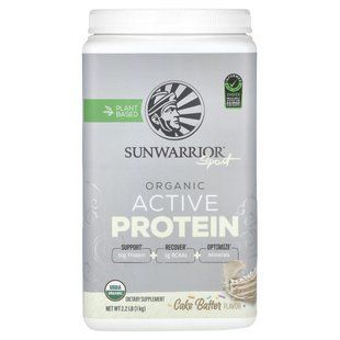 Sunwarrior, Sport, Organic Active Protein, Cake Batter, 2.2 lb (1 kg)
