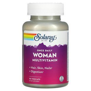 Витамины для женщин Solaray (Once Daily Woman) 90 вегетарианских капсул купить в Киеве и Украине